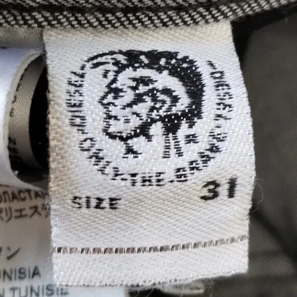 Diesel Thommer Slim Skinny Grey Jeans Size 31 x 32 - Picture 11 of 12